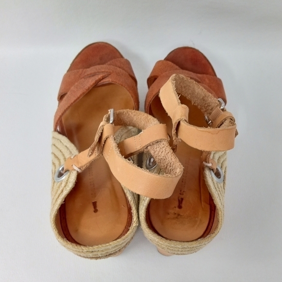 Schuler & Sons Espadrille Slingback Platform Wedge Sandals Women's US 9.5 M - Picture 9 of 12